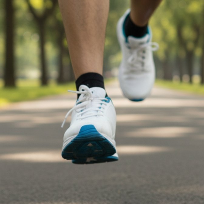 Suideip™ White & Blue Lightweight Running Shoes for Me - Image 3