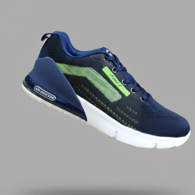 FLYO Men’s Navy-Air Shock Absorption Running Shoes