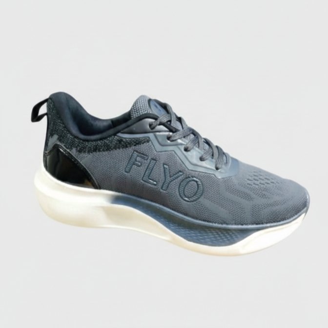 FLYO Men’s Premium Grey Lightweight Running Shoes