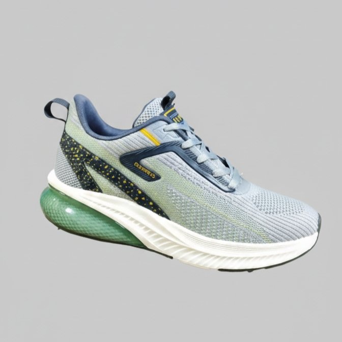 FLYO Men’s Premium Green-Blue Air Cushion Running Shoes