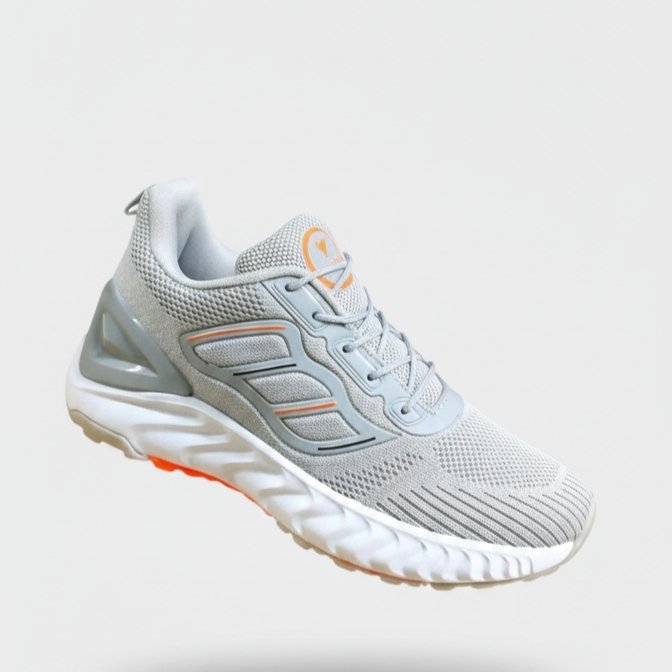 FLYO Men’s Light Grey Premium Comfort Running Shoes