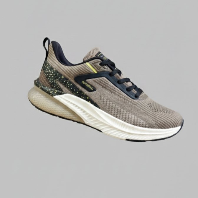 FLYO Men’s Brown-Black Premium Cushion Running Shoes